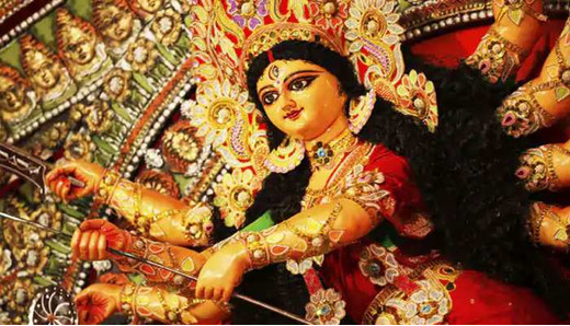 शारदीय नवरात्र प्रारंभ,मंदिरों में रखे गए कलश,पालकी में आई मातारानी