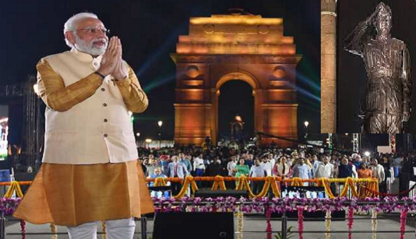 इंडिया गेट पर नेताजी की प्रतिमा और कर्तव्य पथ से भारत के अपने प्रतीक अपने पथ उजागर