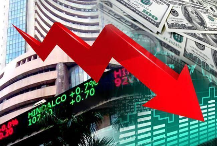 शेयर बाजार में गिरावट का रुख, लाल निशान पर सेंसेक्स और निफ्टी