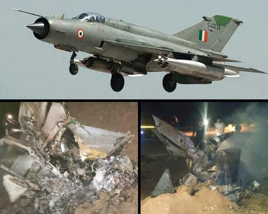 भारतीय वायुसेना का मिग-21 विमान दुर्घटनाग्रस्त, विंग कमांडर हर्षित सिन्हा की मौत