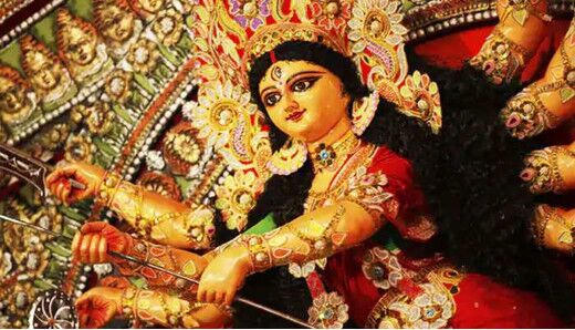 शारदीय नवरात्र प्रारंभ,मंदिरों में रखे गए कलश,पालकी में आई मातारानी