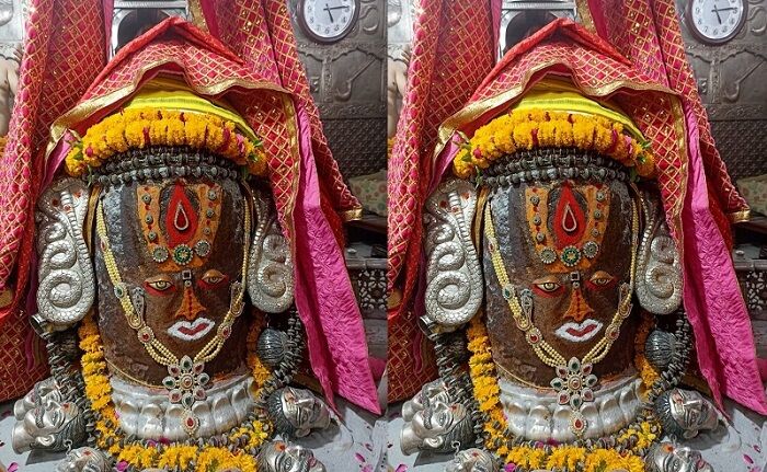 मप्र उज्जैनः रामनवमी पर भगवान महाकाल का श्रीराम के स्वरूप में विशेष श्रृंगार