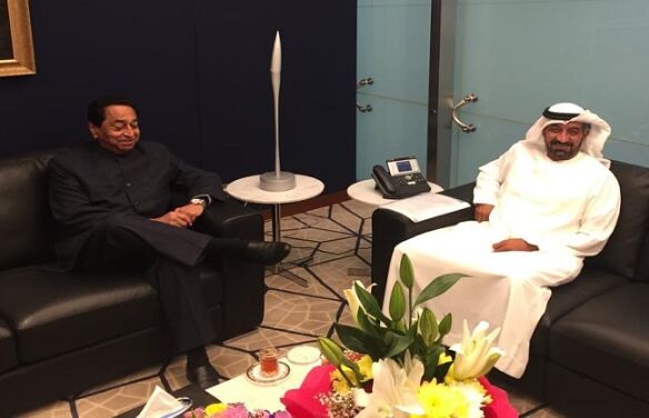 मुख्यमंत्री कमलनाथ ने दुबई में ऐमीरेट्स एयरलाइन के चेयरमैन से की मुलाकात