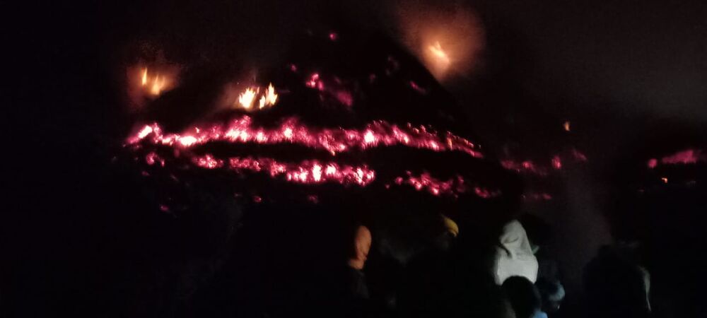 पूर्व मुखिया के खलिहान में लगी आग, 60 हजार कीमत के धान का डाट जलकर राख