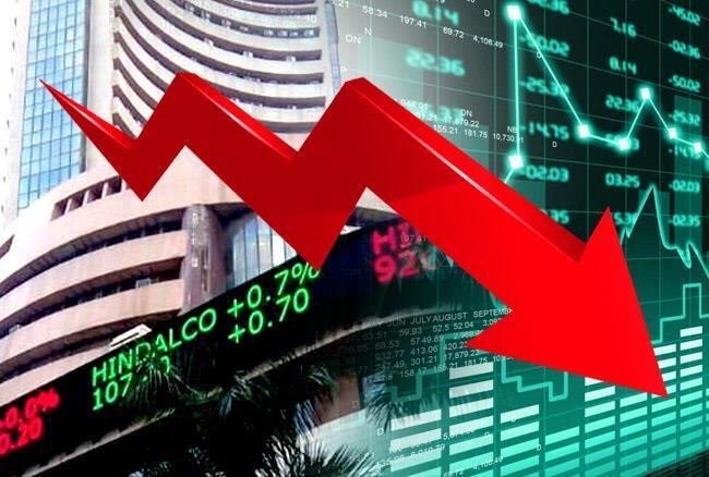 कोरोना का असर, शेयर बाजार में भारी गिरावट, सेंसेक्स 1400 और निफ्टी 11,200 के पास बंद